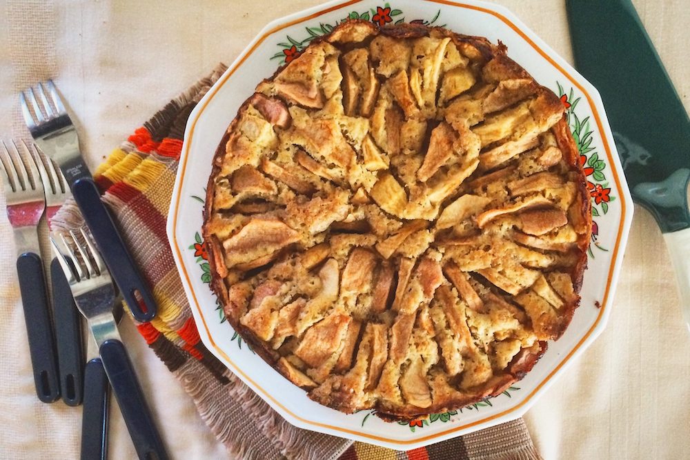 recette de gâteau aux pommes et à l'érable