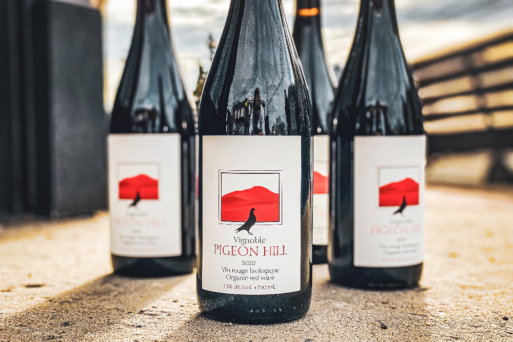 vin rouge vignoble Pigeon Hill