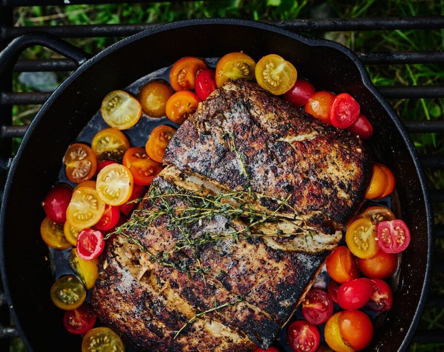 flétan grillé