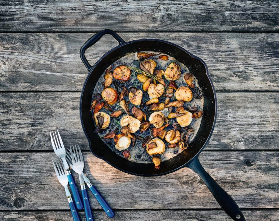 Recette pétoncles et champignons