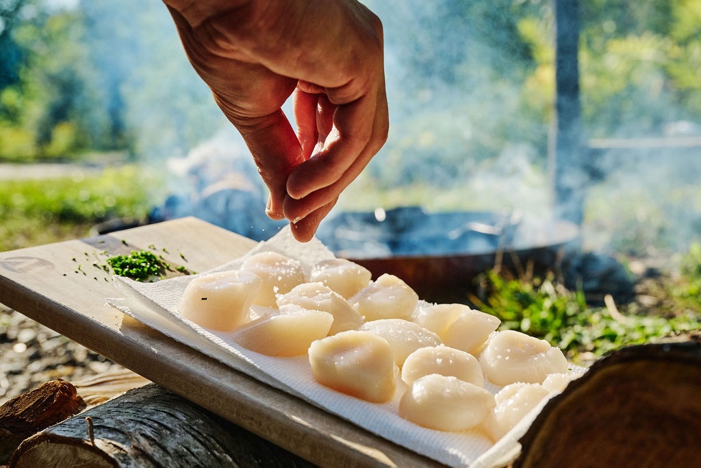 Recette pétoncles et champignons