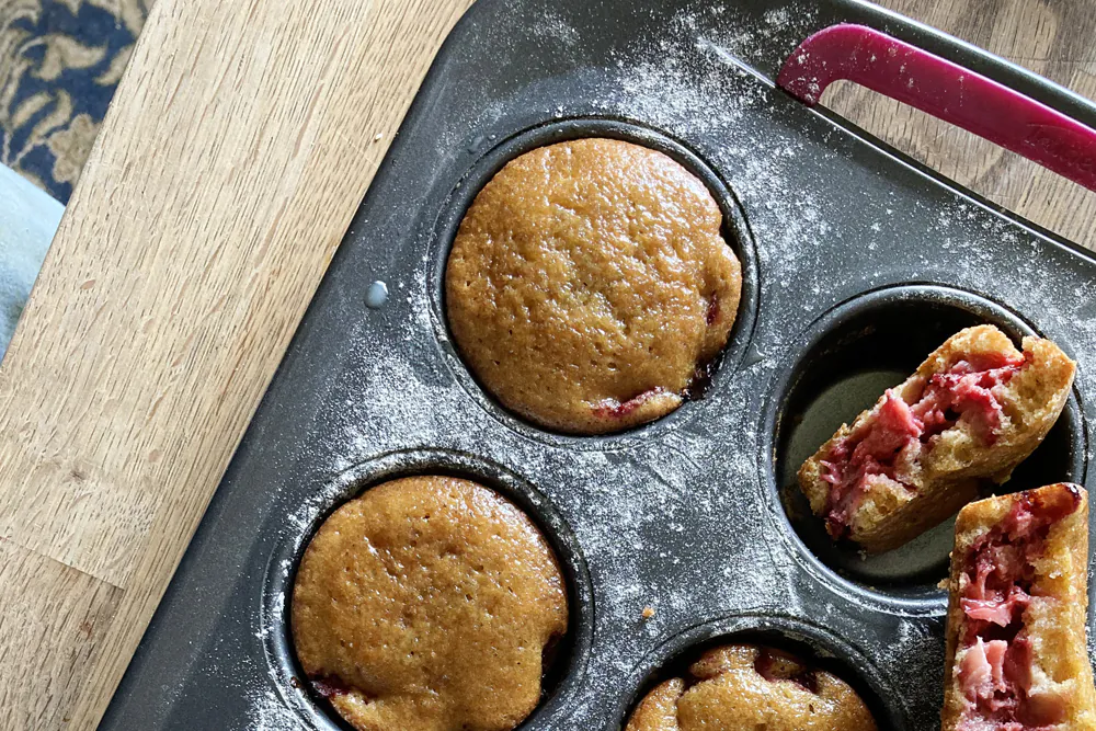 gâteaux à l'érable coeur de fraises