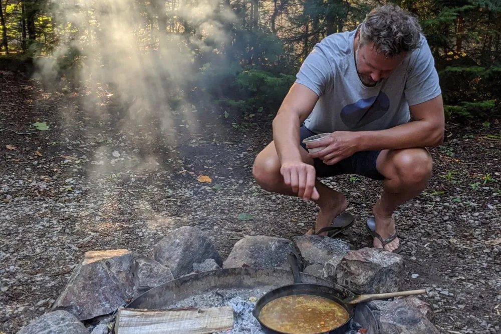 cuisiner sur le feu